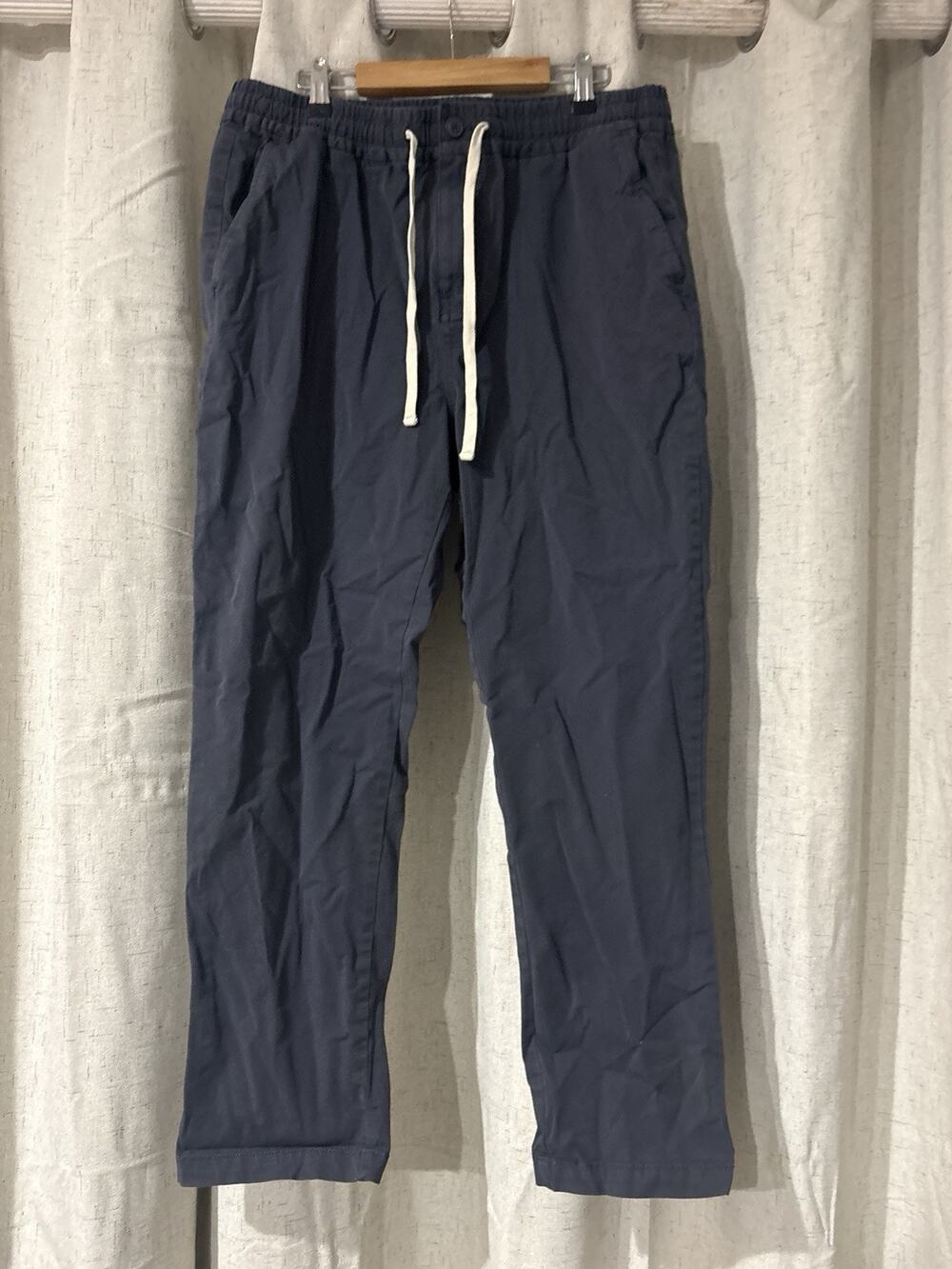 J Crew Pants Mens Large Navy Slim Fit Dock Cotton Stretch Cordura